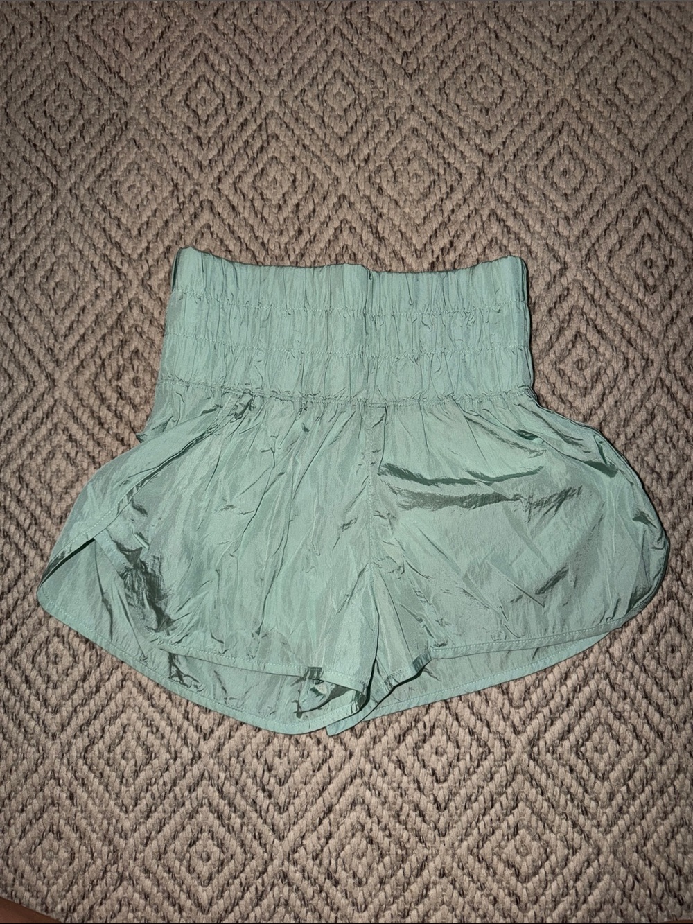 FP Movement by Free People Mint Green High-Waist Athletic Shorts